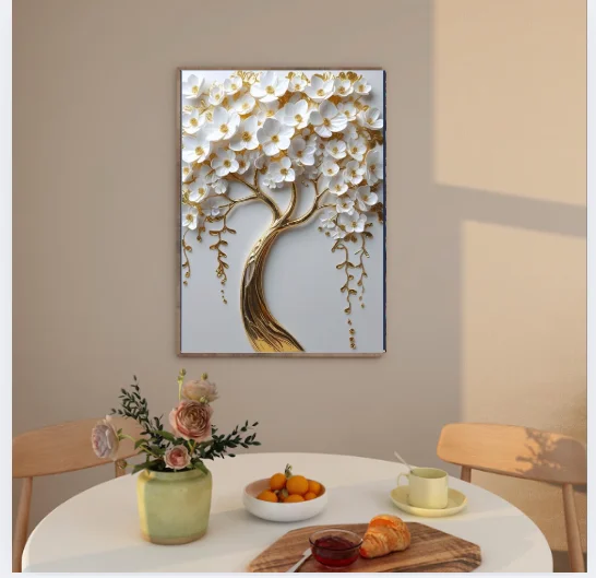 White Orchid Tree Wall Art product image (5)