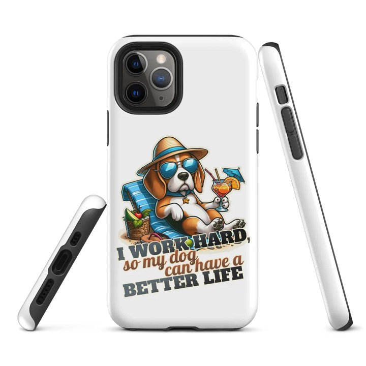 Work Hard - Beagle Beach - Tough Case for iPhone® product image (2)