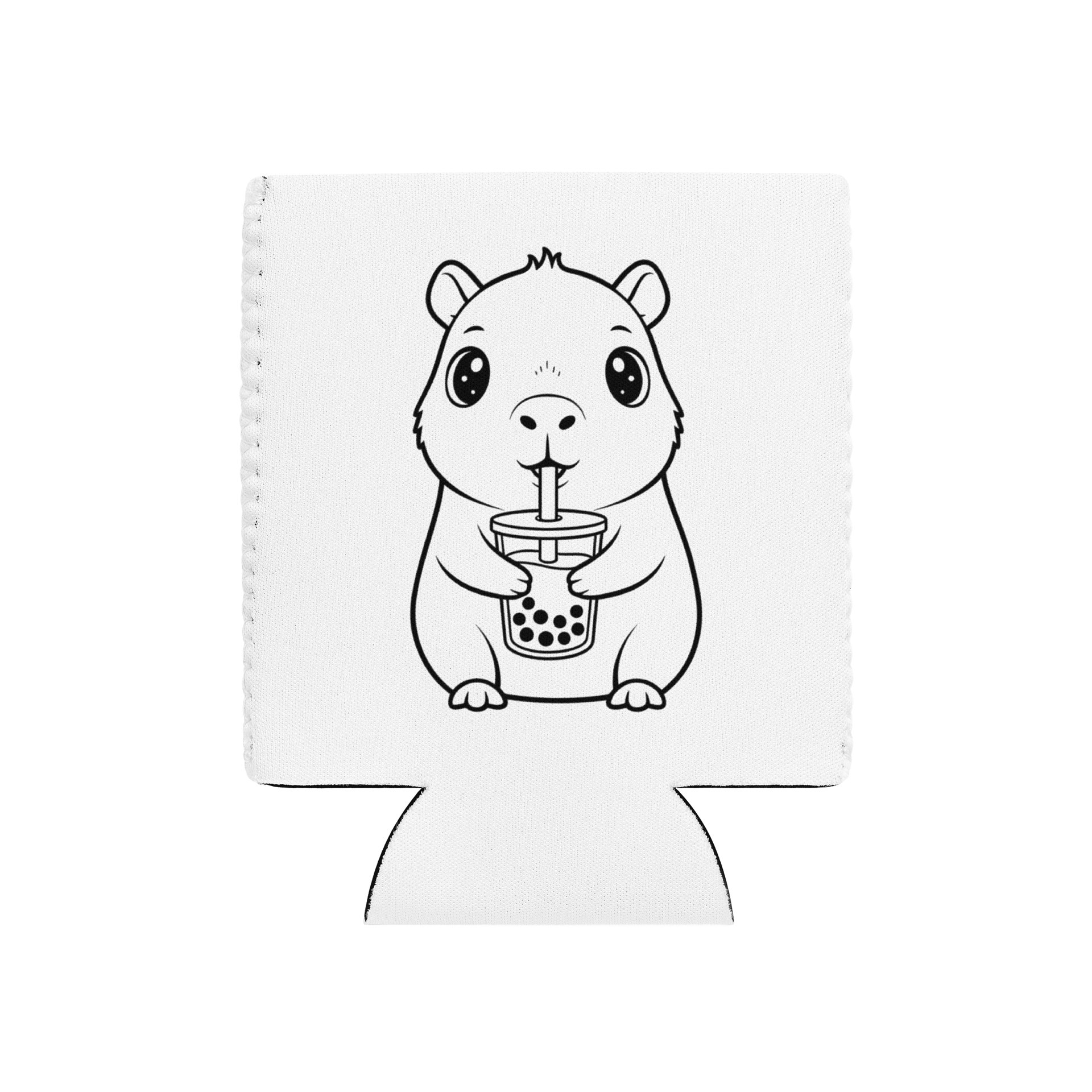 Kawaii Design Capybara Bubble Tea Can Cooler Cute Boba Drink Sleeve Gift for Animal Lovers product image (4)