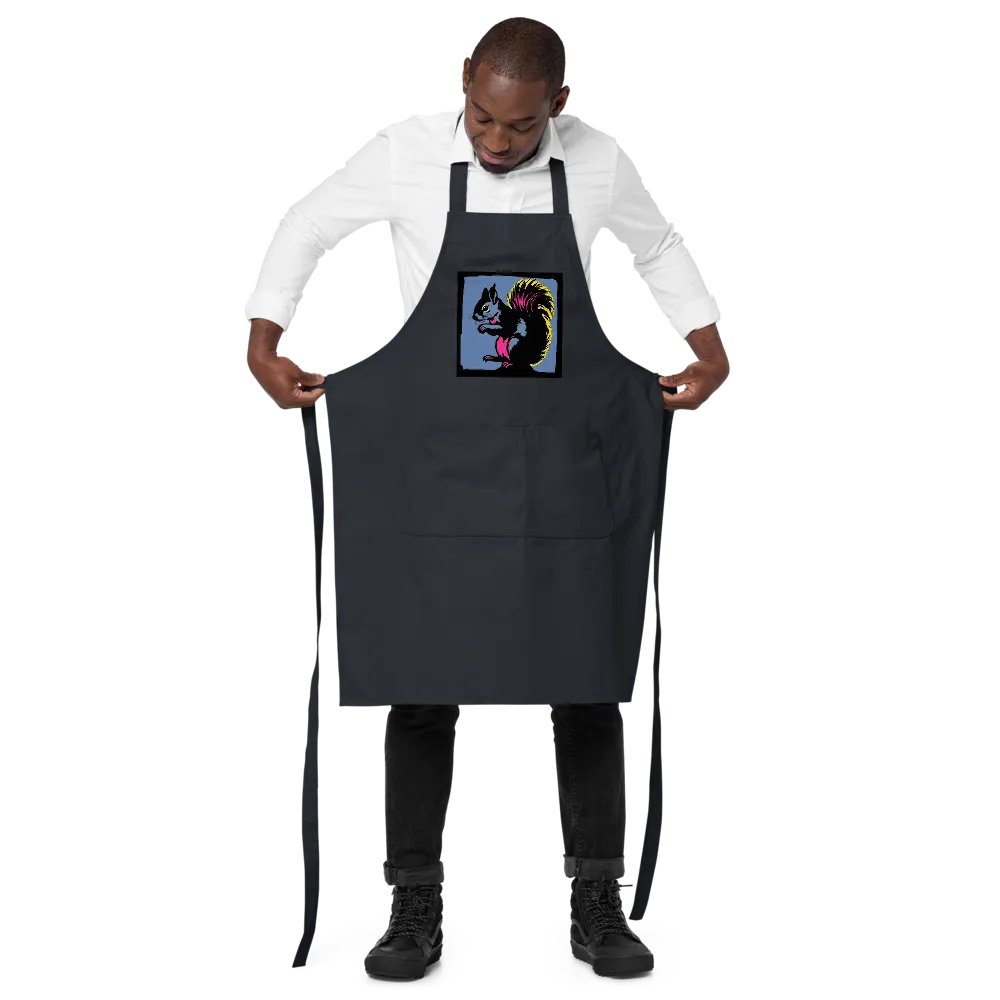 Whimsical Squirrel Illustration Apron product image (2)