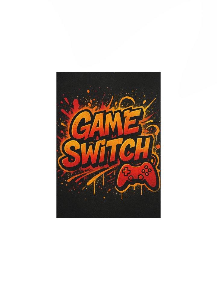 GAME SWITCH Graffiti Burst – Enhanced Matte Poster product image (2)