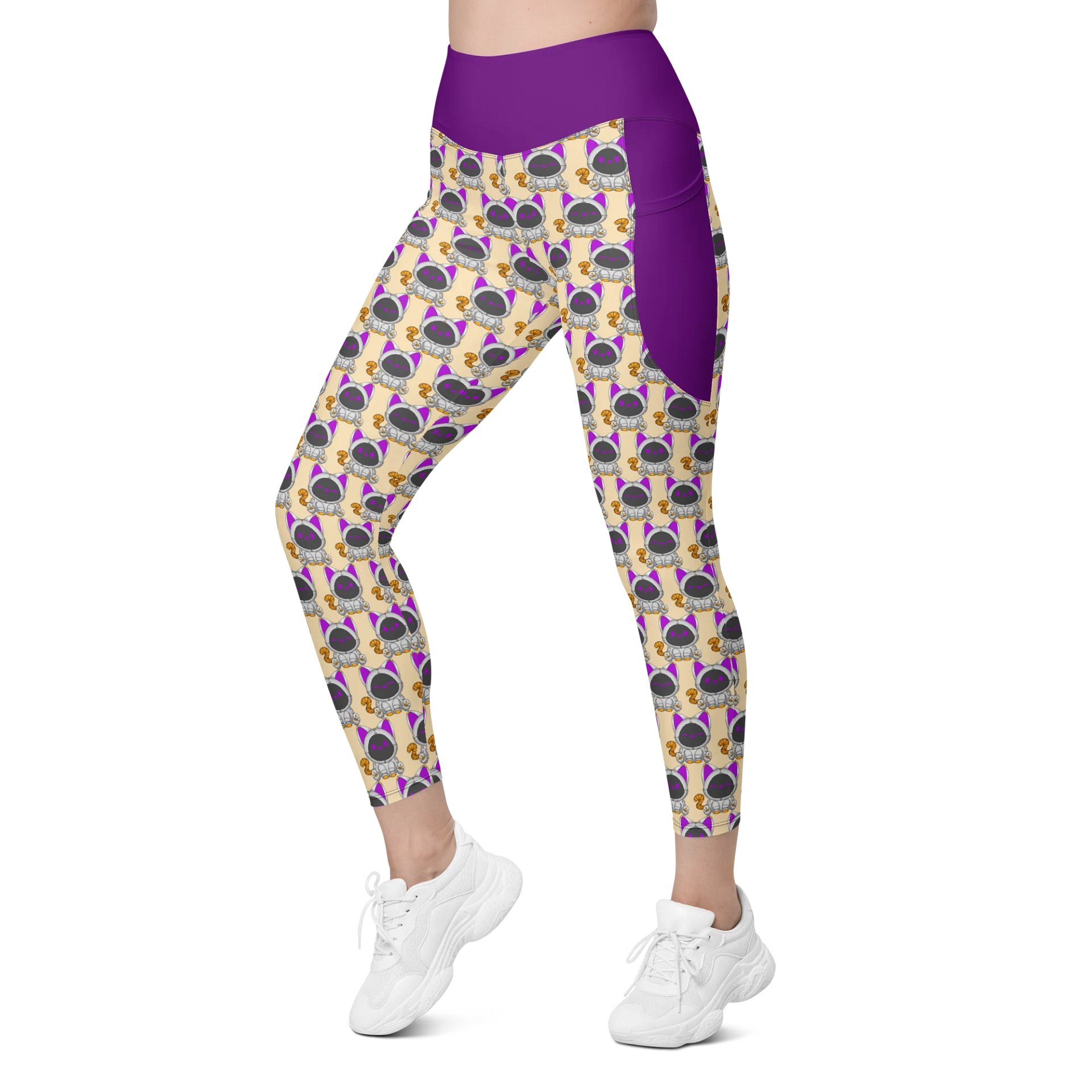 PalBot Leggings w/Pockets - Plum product image (4)