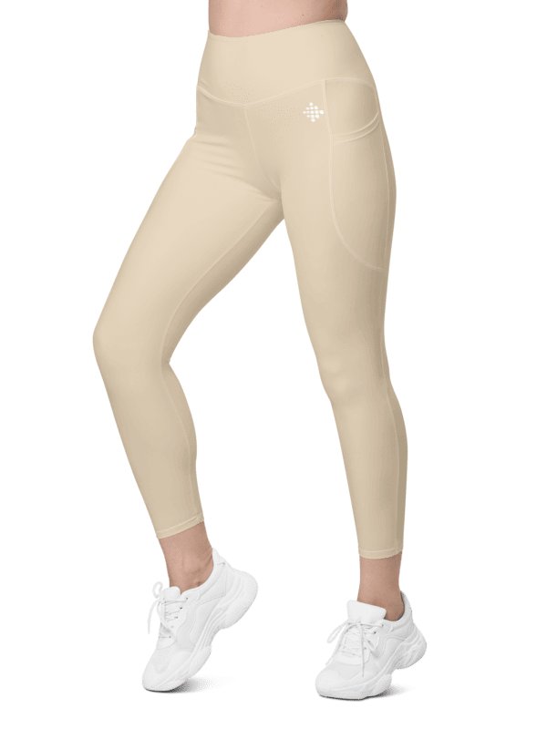 Pastel Cream Leggings with Pockets product image (1)