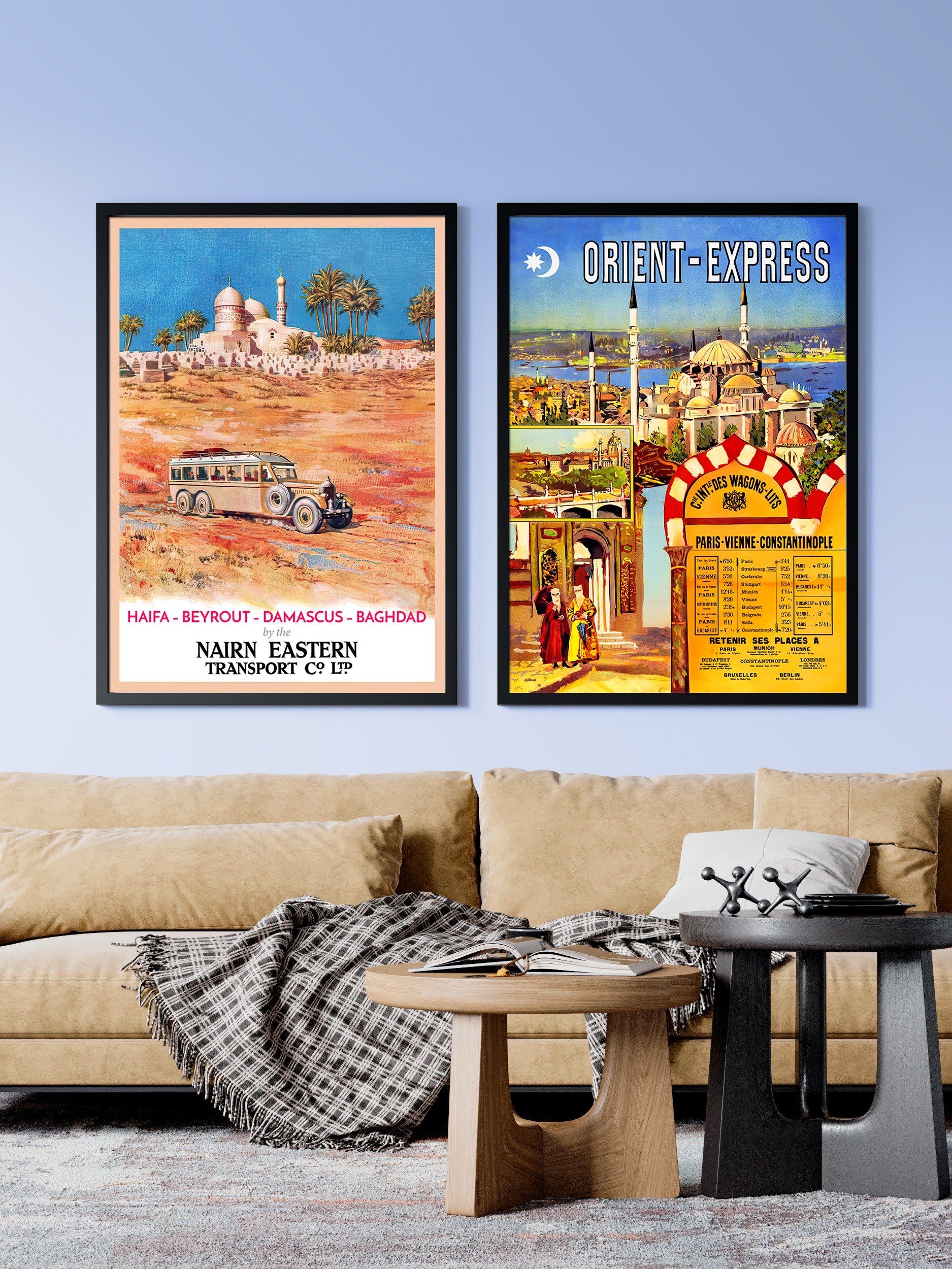 Haifa, Beirut, Damascus, Baghdad. Israel, Palestine, Lebanon, Syria, Iraq. 1931 — retro travel poster, vintage travel art print product image (2)
