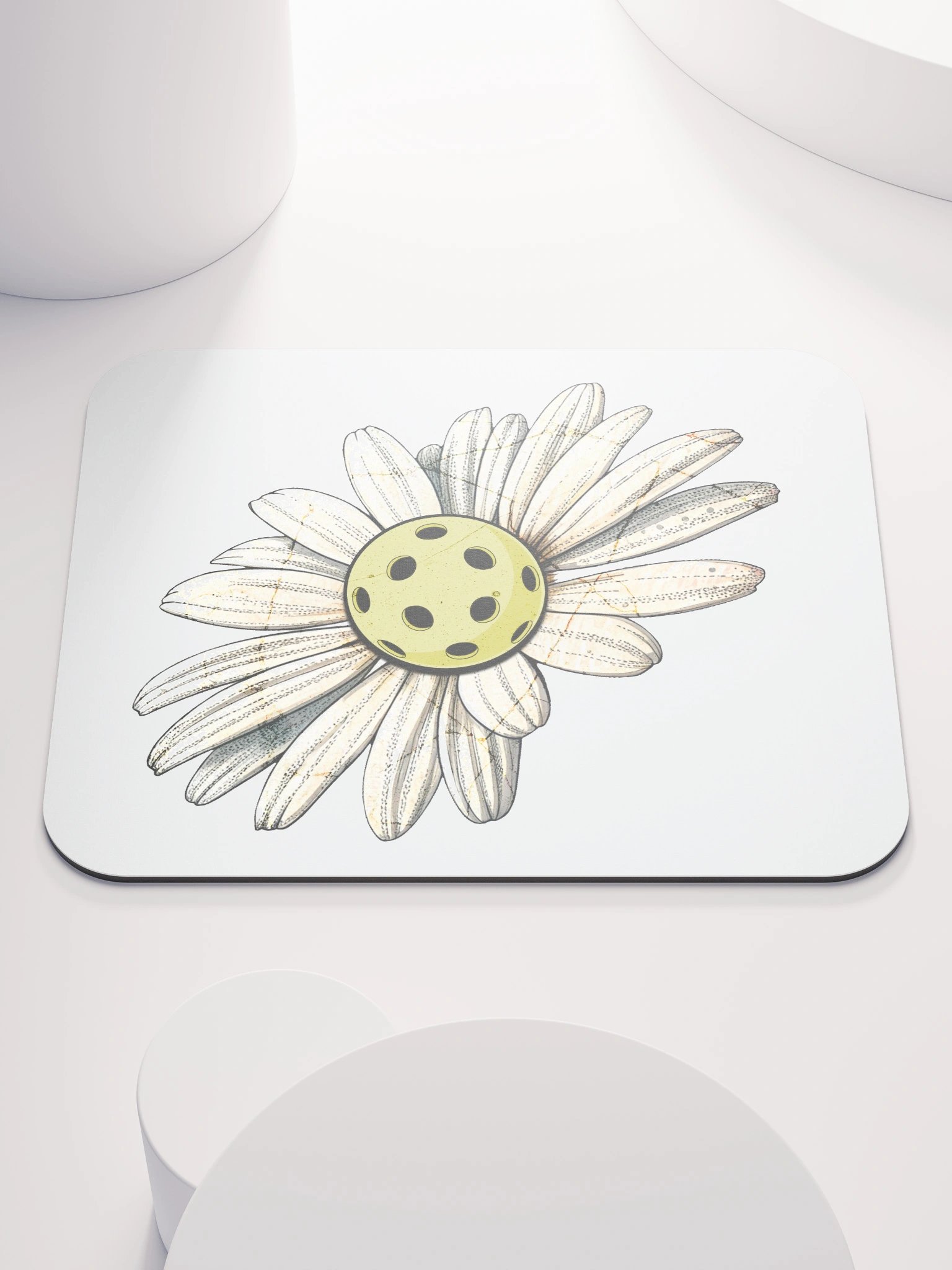 Flower Daisy Pickleball Mouse Pad product image (2)