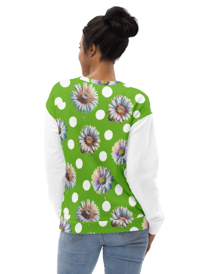 Daisy Dots - Lime Green Sweatshirt product image (2)