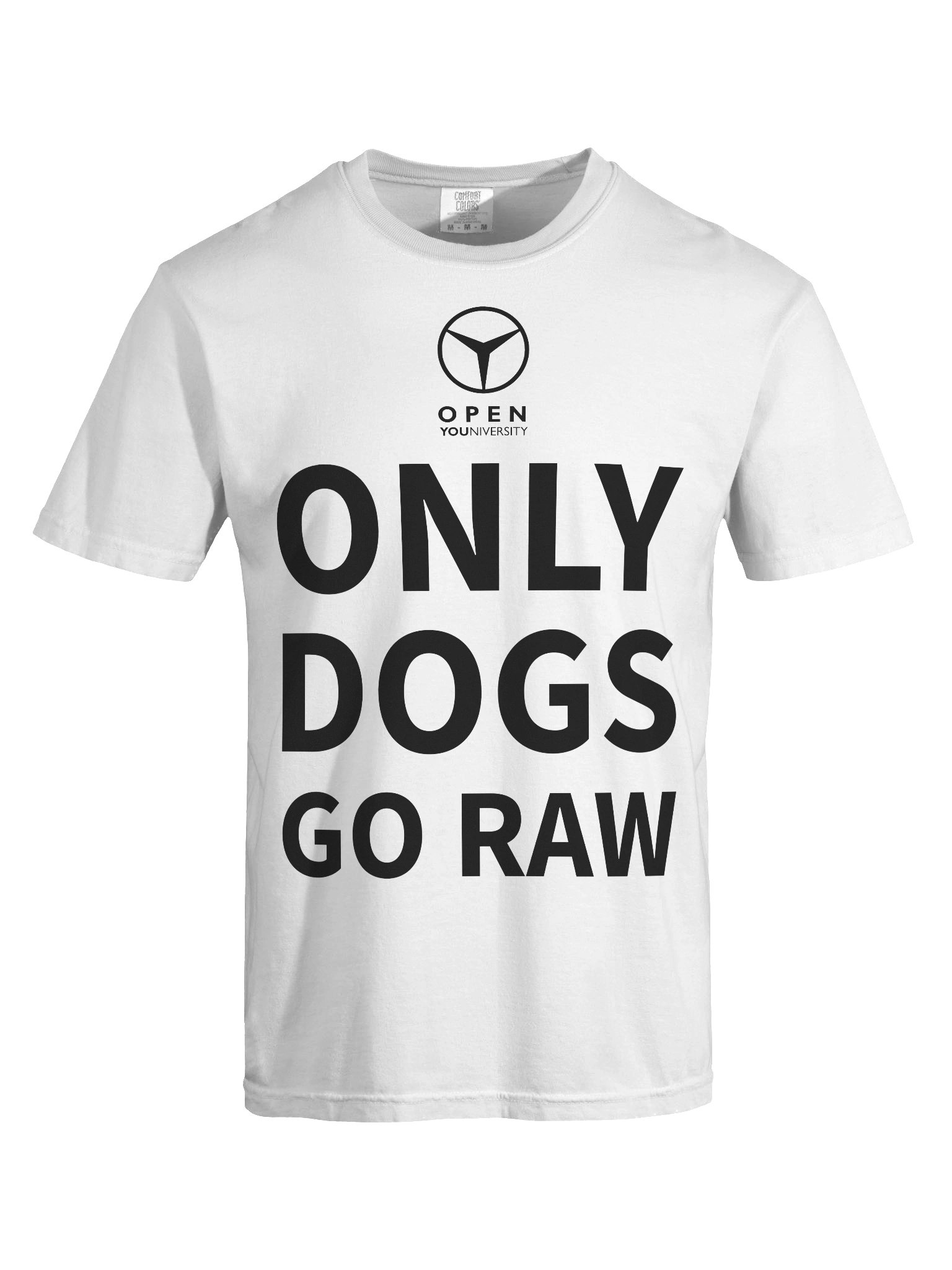ONLY DOGS GO RAW - White Version product image (1)