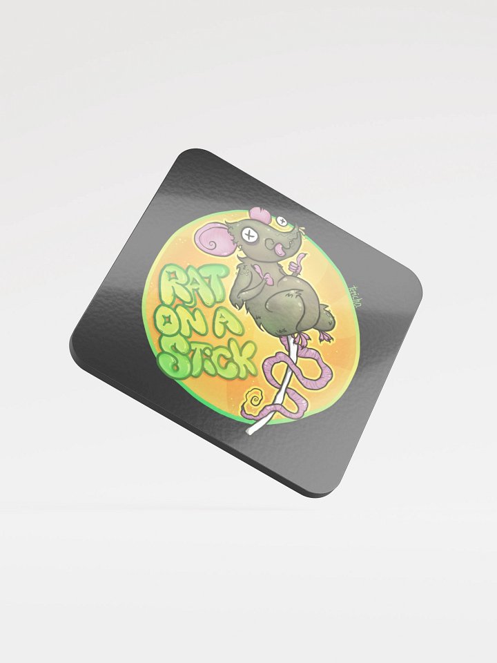 Rat On A Stick Coaster product image (1)