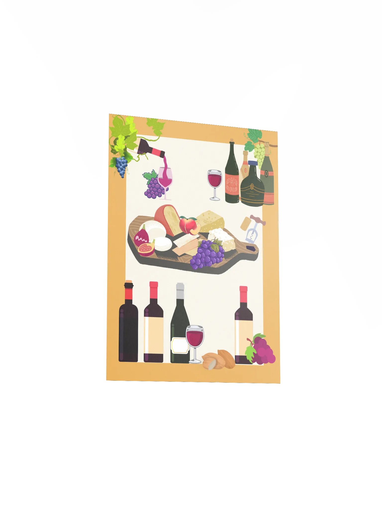 Vino & Formaggio Delight Poster product image (3)
