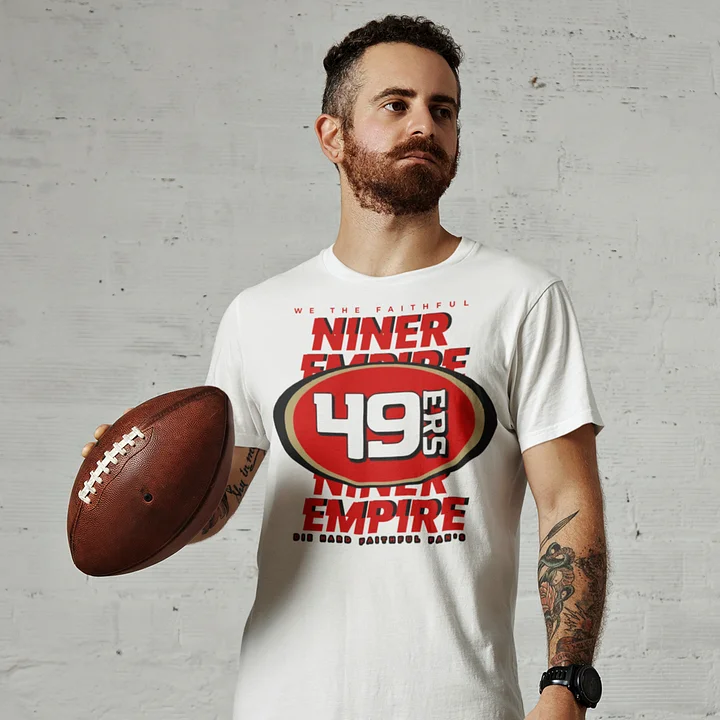 NINER EMPIRE, NINER EMPIRE Tshirt (White or Black BIG Red OVAL) product image (1)