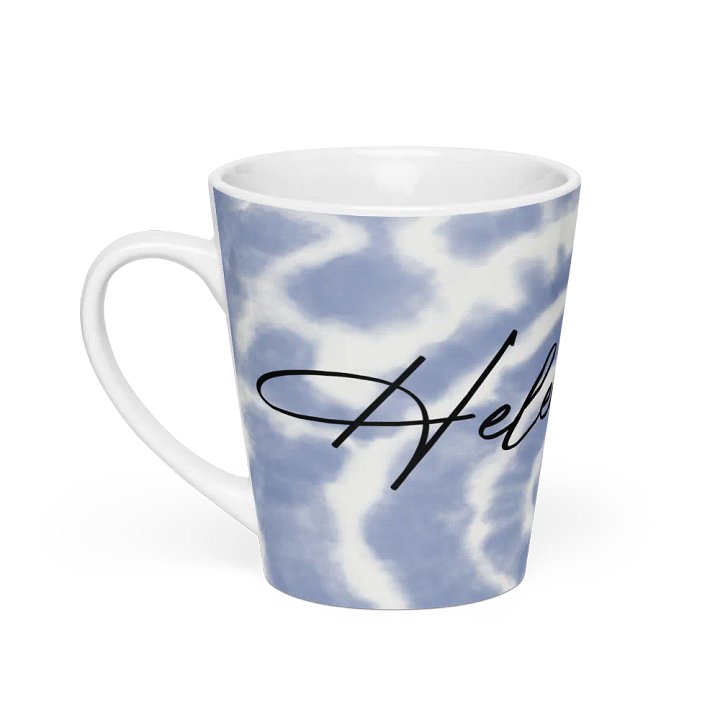 Helen Clarke Blue Tie-Die Latte Mug product image (1)