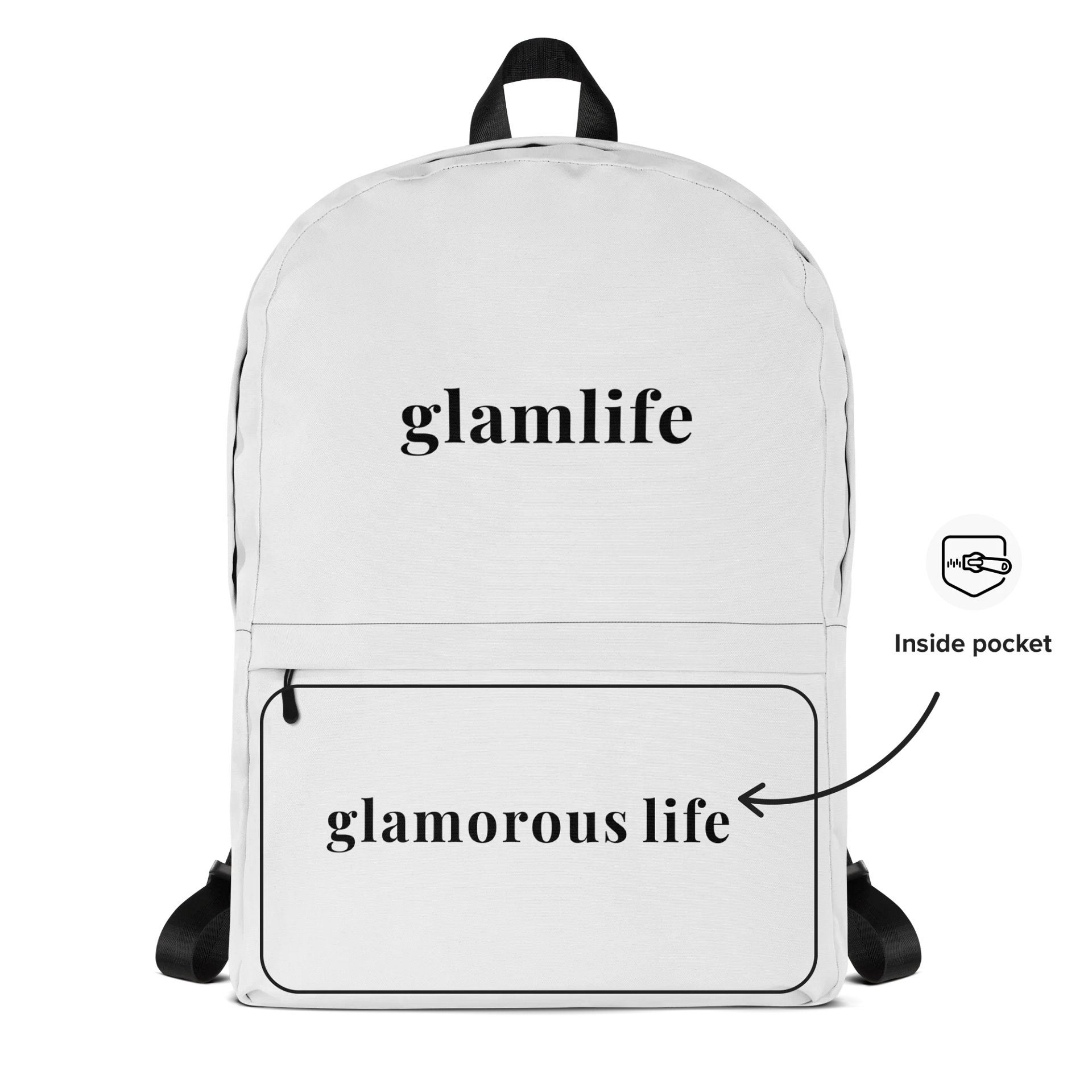 Glamlife White Backpack product image (2)