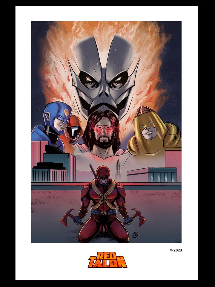 Red Talon – Issue #4 Cover Variant Poster - 12" x 18" product image (1)