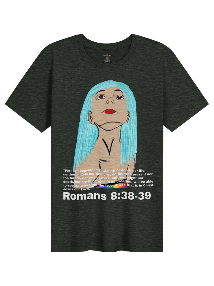 Romans 8:38-39 Lesbian Christian Faith Tee product image (1)