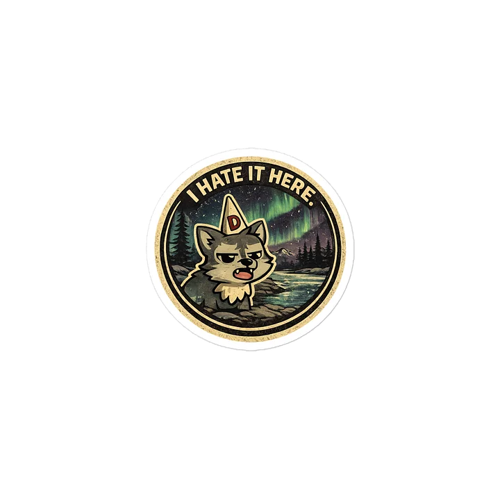 I Hate It Here Aurora Wolf Sticker product image (2)