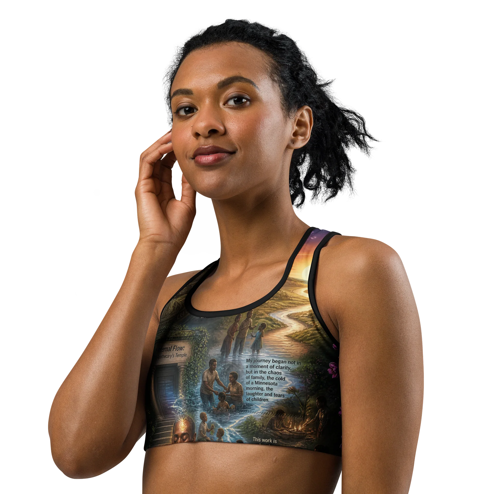 Apothecary Chronicles All-Over Print Sports Bra product image (2)