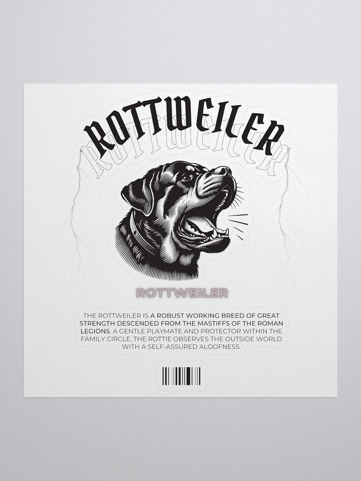 Barking Rottweiler Sticker product image (2)