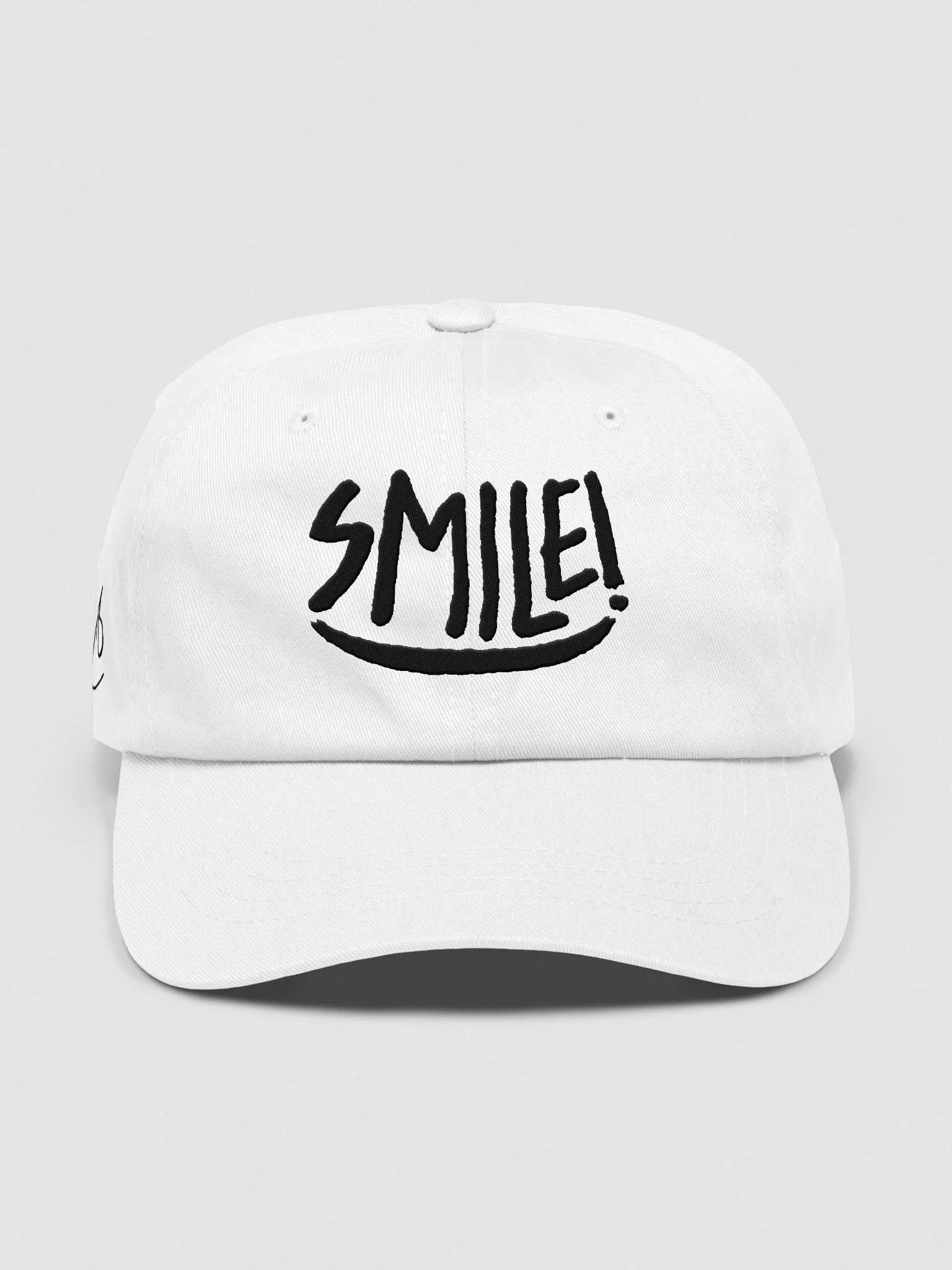 Cappellino “SMILE!” - ricamo nero product image (3)