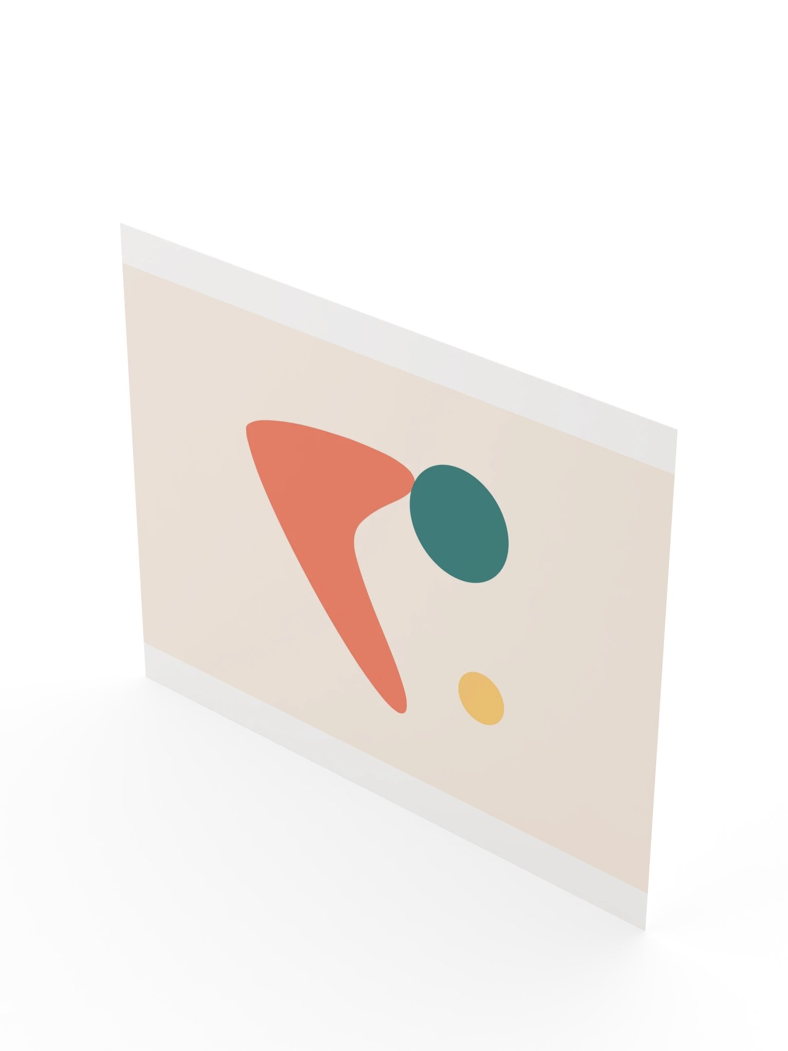 Coral Boomerang Print | Retro Bathroom Wall Art product image (10)