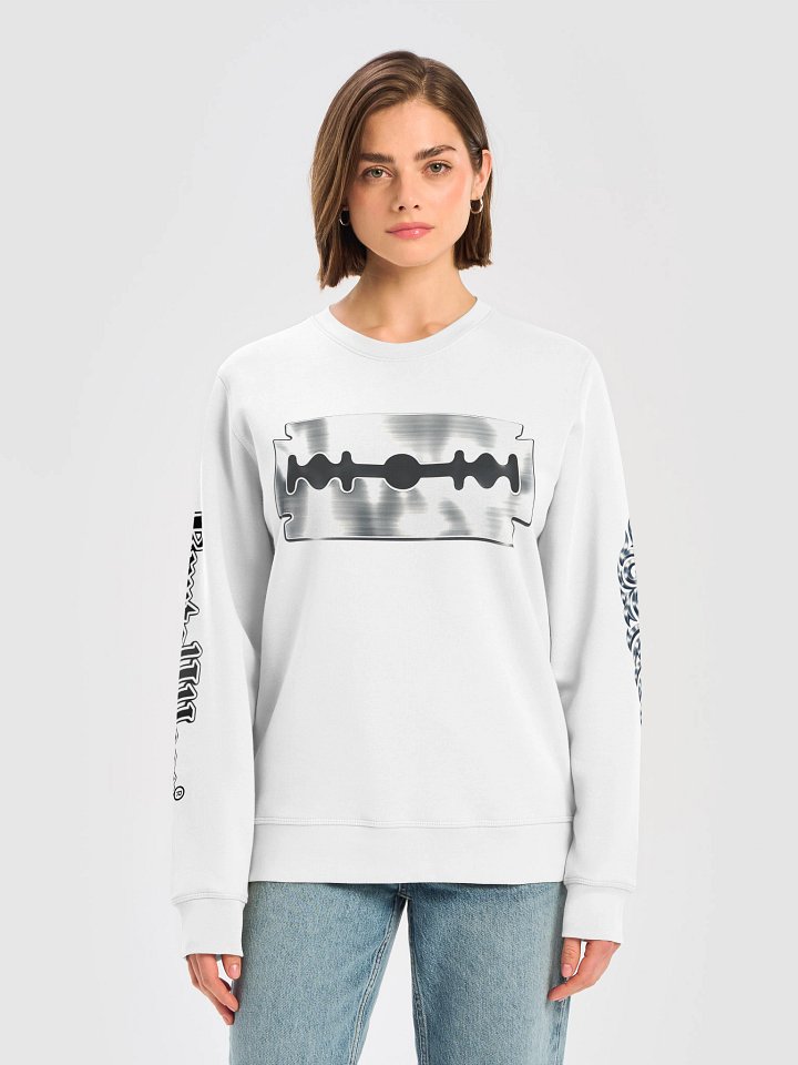 BWEAR BRE UNISEX BLK BW GOTHIC FONT SWEATER product image (9)