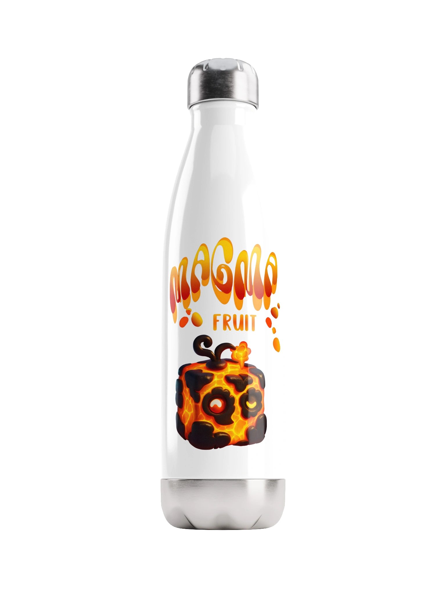 Magma Fruit Blox Fruits Gamer Stainless Steel Water Bottle Gift For Kids product image (1)