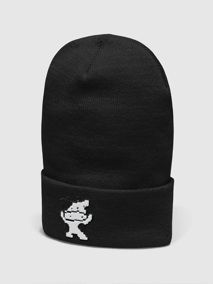 Pixel Dancing Cow Cuffed Beanie product image (2)