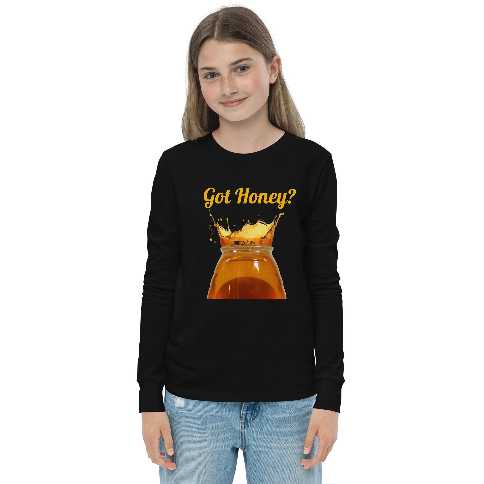 Got Honey Youth Long Sleeve T-Shirt product image (9)