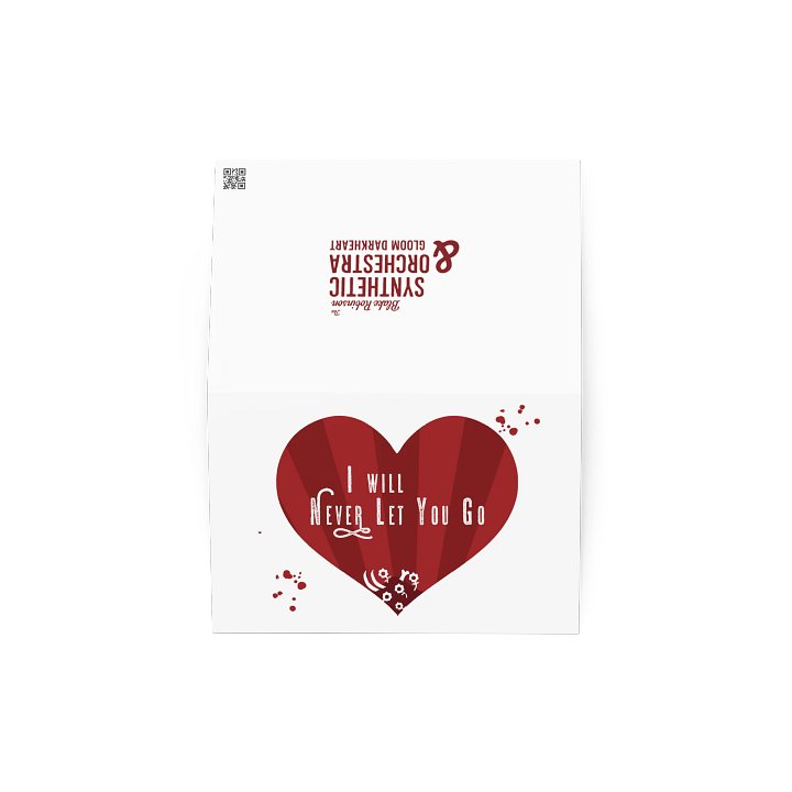 "Never Let You Go" greeting card product image (2)