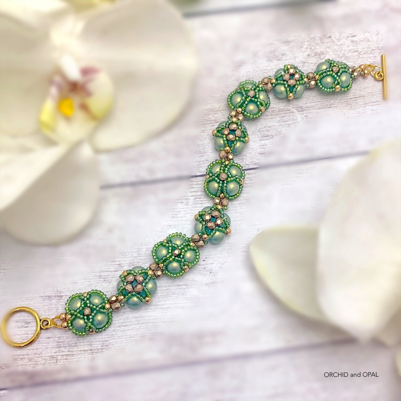 Digital Beading Pattern – South Seas Pearl and Seed Bead Bracelet product image (5)