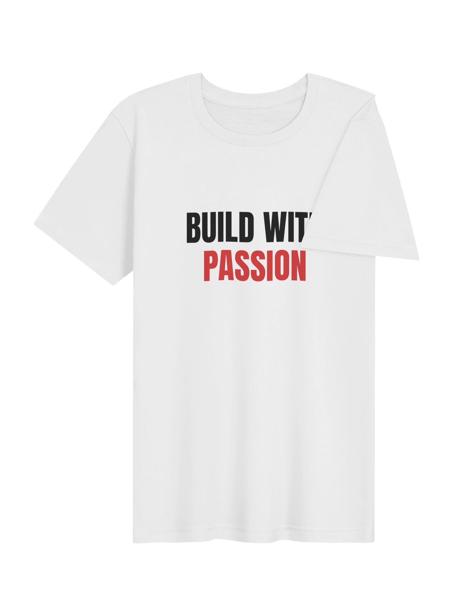 Build With Passion T-Shirt, White product image (4)