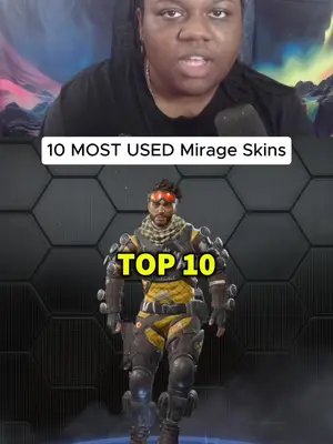 10 most used Mirage skins in apex legends #apex #apexlegends #apexlegendsclips #xneeyah #girlgamer 