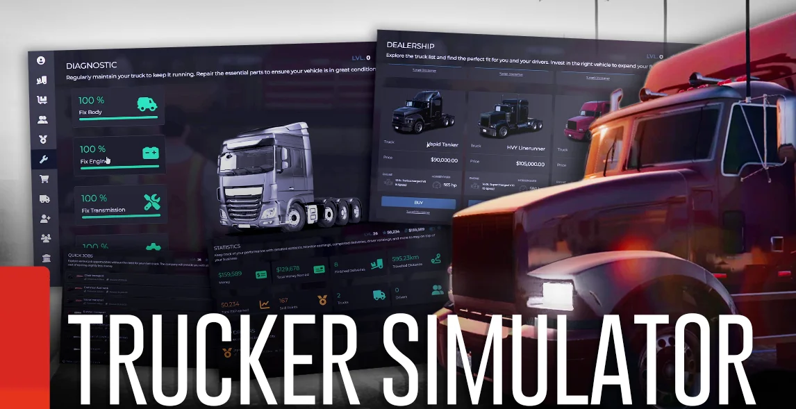 [FiveM] Los Santos Trucker Simulator / Trucker Logistics script (ETS, ATS) (ESX/QBCore/Qbox) product image (1)