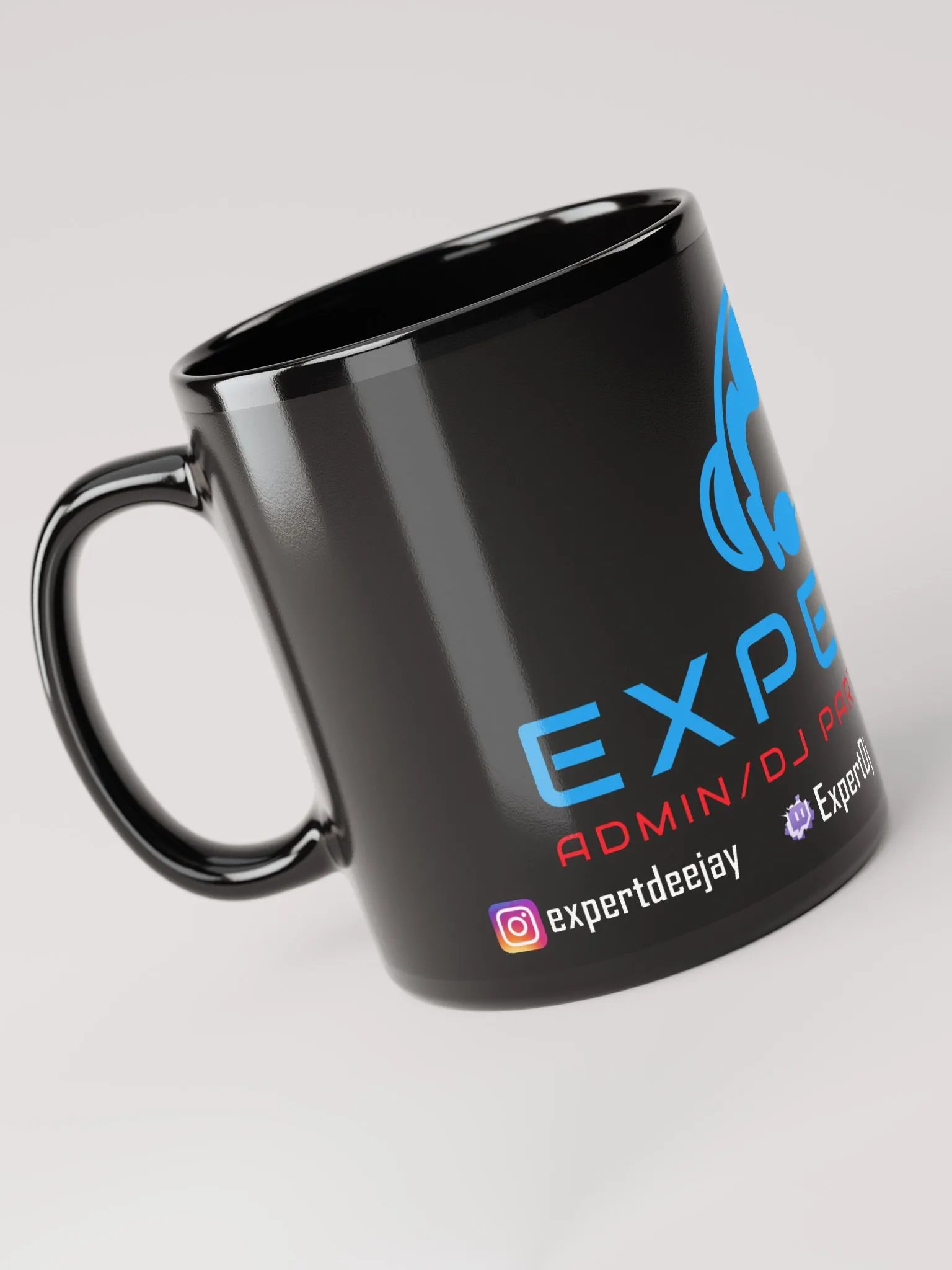 Glossy Mug Black Type 2 product image (3)