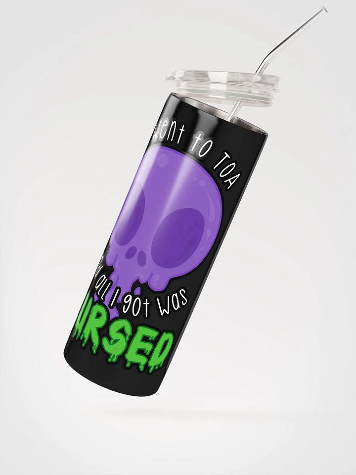 All I Got Was Cursed - Warlock - Tumbler w/Straw product image (2)