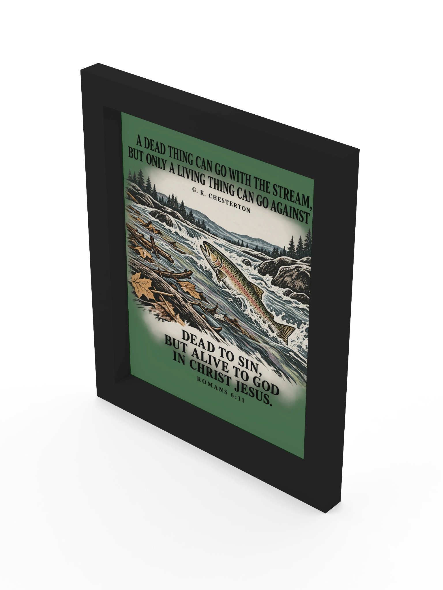 Swimming Upstream Framed Wall Art product image (3)
