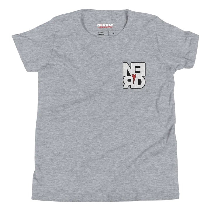 Nerd Heart Embroidered Youth Tee product image (20)
