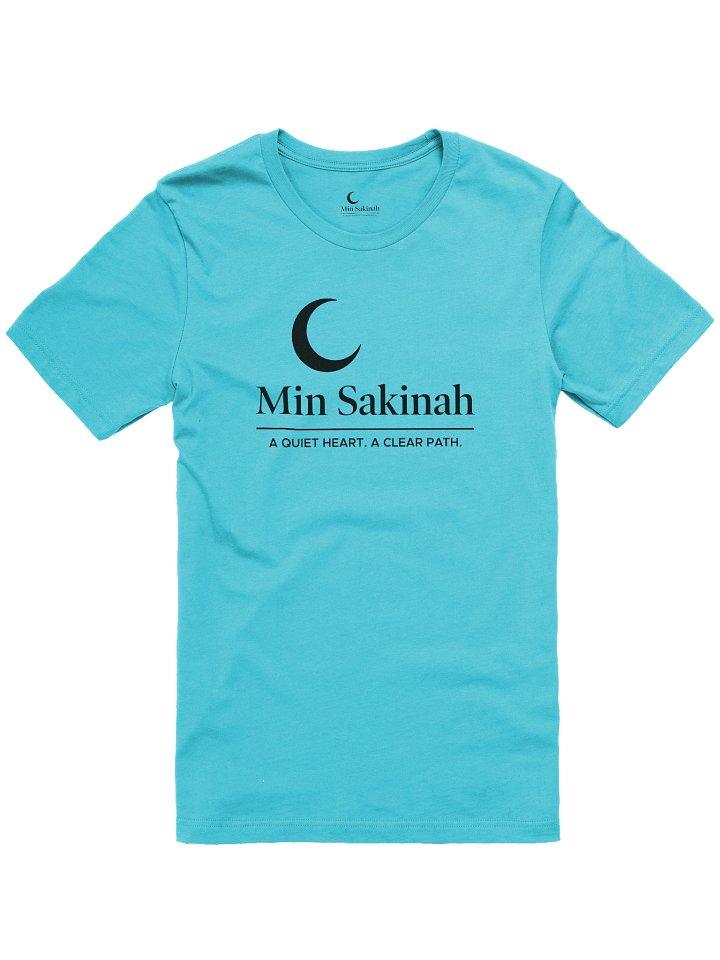 Min Sakinah Vision T-Shirt – Deep Black Print product image (1)
