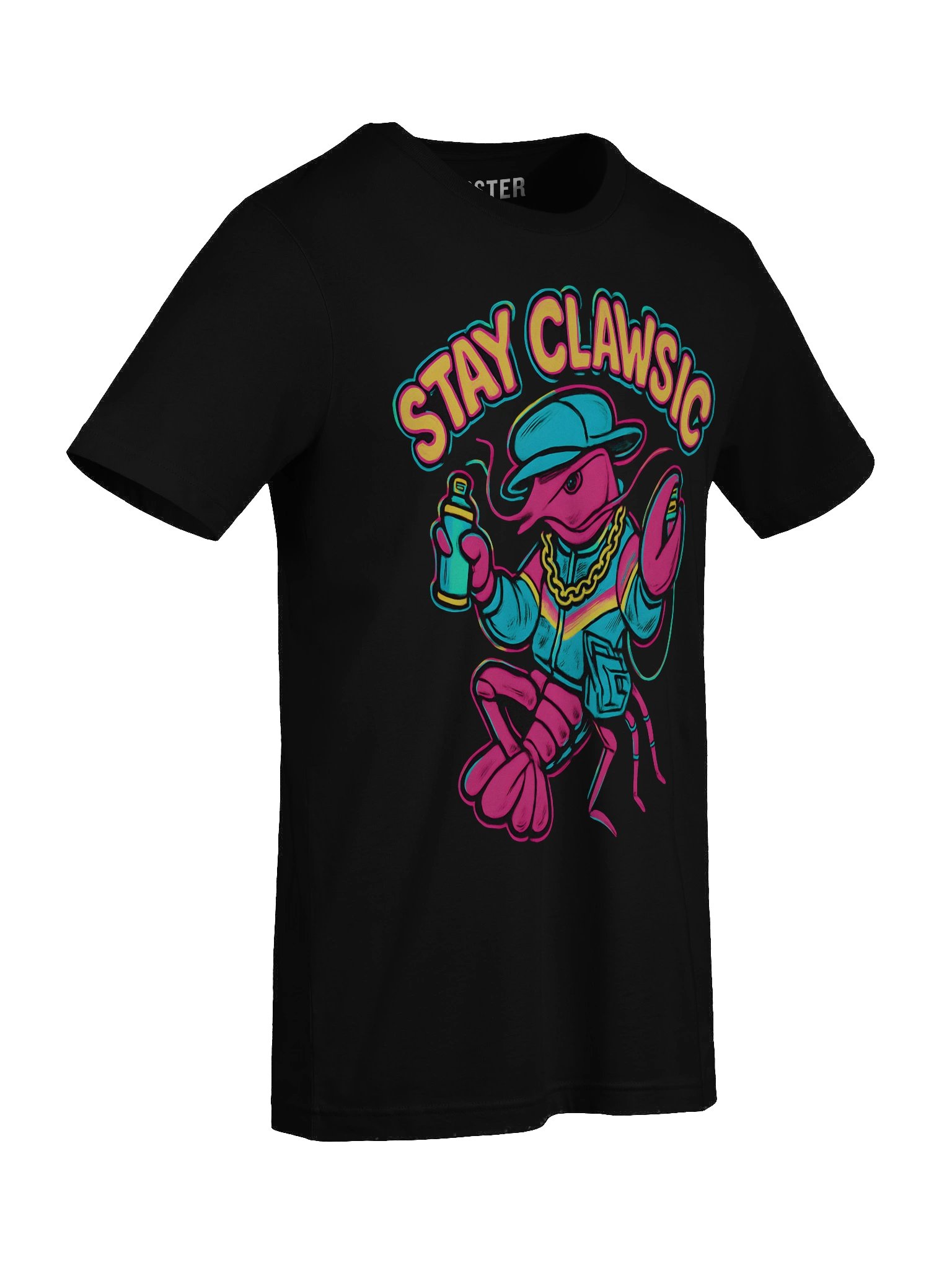 Stay Clawsic T-Shirt – Retro 90s Lobster Hip-Hop Lobster Tee product image (10)