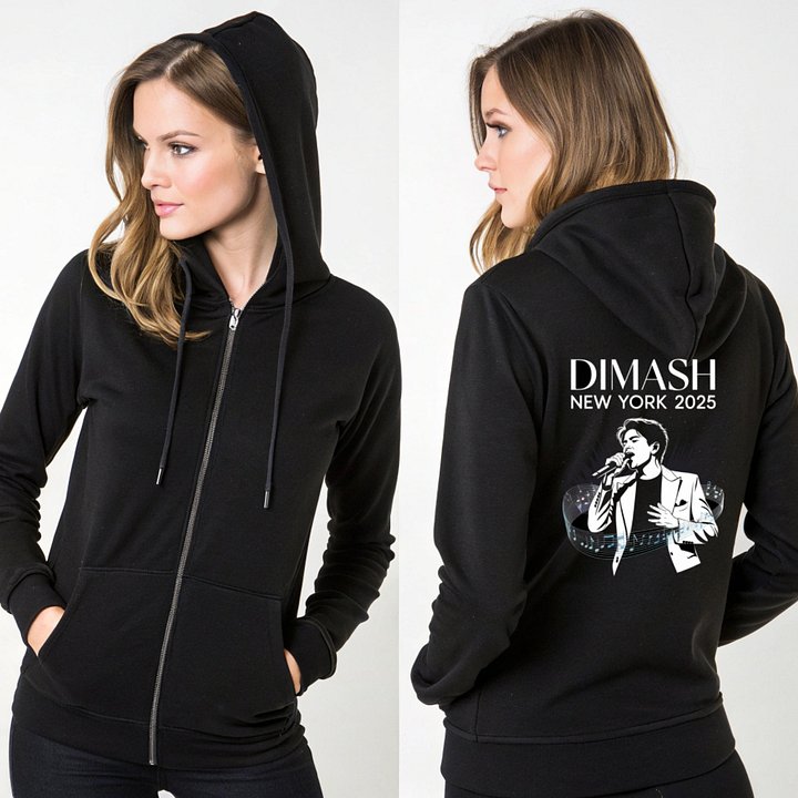 Singer From Kazakhstan Zippered Gildan Unisex Hoodie product image (2)