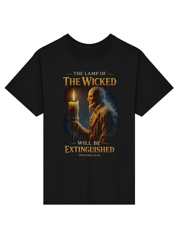 Lamp of the Wicked T-Shirt, Christian Bible Verse Proverbs Warning Tee Graphic product image (1)