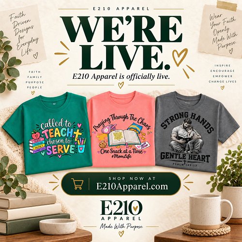 WE’RE LIVE. 🙌

After weeks of designing, revising, ordering samples, testing shirts, taking photos, building the website, and...
