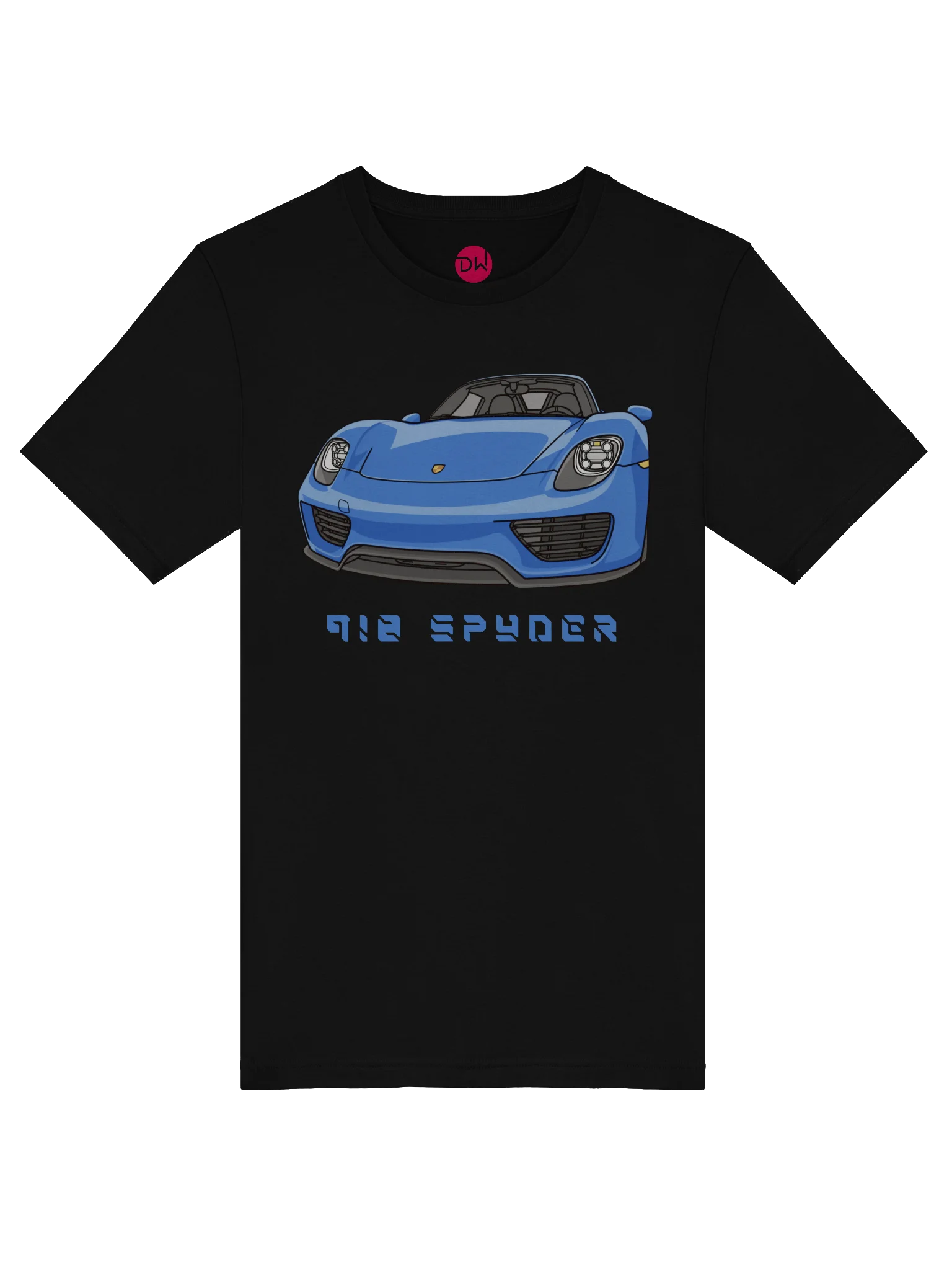 Blue Porsche 918 Spyder Shirt (Retro, Sketch, Silhouette) product image (40)