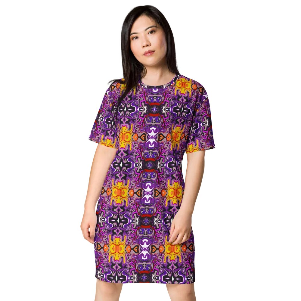 Purple African Inspired Pattern Dress product image (2)