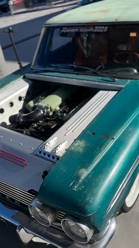 We Are Here @semashow Right Out Front Of Central Hall! Come See Out Corvette Chassis Swapped Rambler Wagon! @speedhut #sema #...