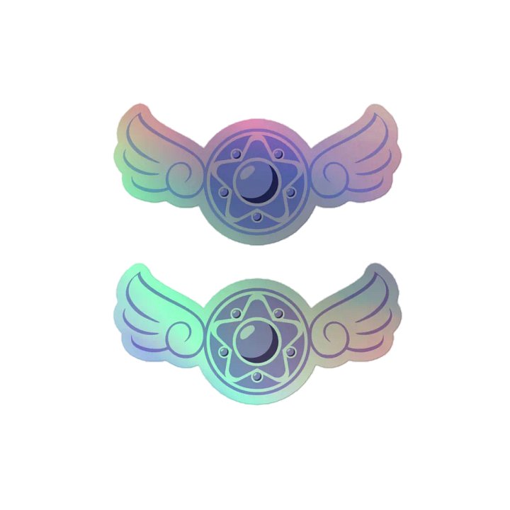 Kaza Marie Twitch Badge Holographic Stickers product image (2)