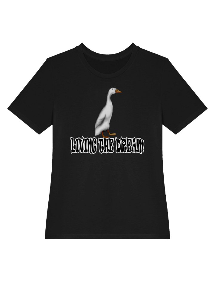 Duck "LIVING THE DREAM" T-Shirt. Women's Bella+Canvas Supersoft Relaxed-fit T-Shirt product image (2)