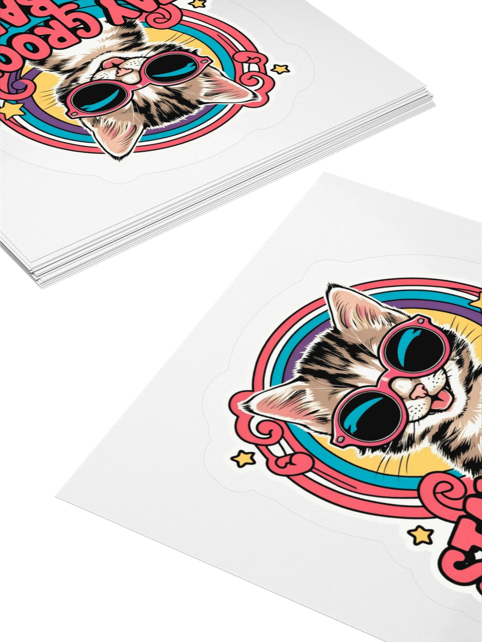 Groovy Cat Sunglasses Sticker product image (4)