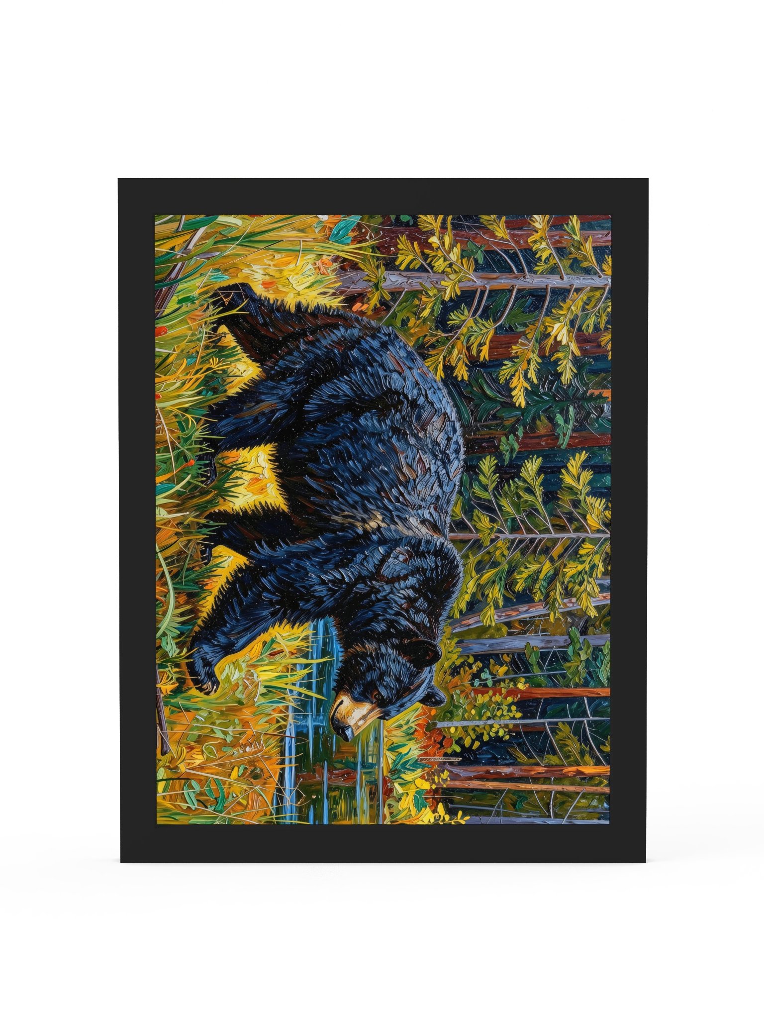 Black Bear at the Edge of the Woods Framed Print product image (1)