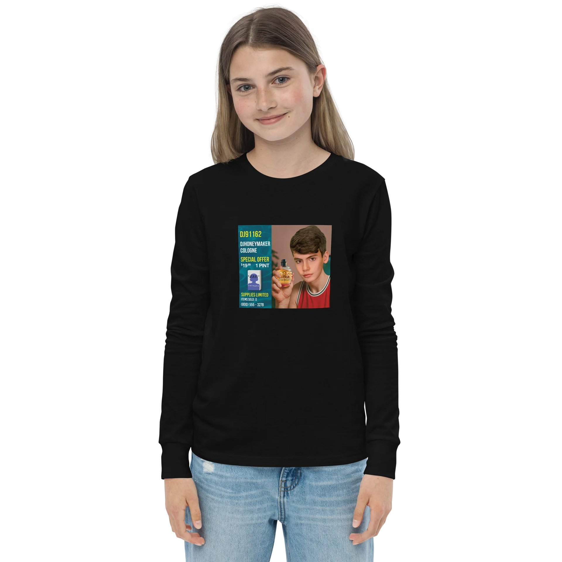 DJHoneyMaker Cologne Youth Long Sleeve T-Shirt product image (1)