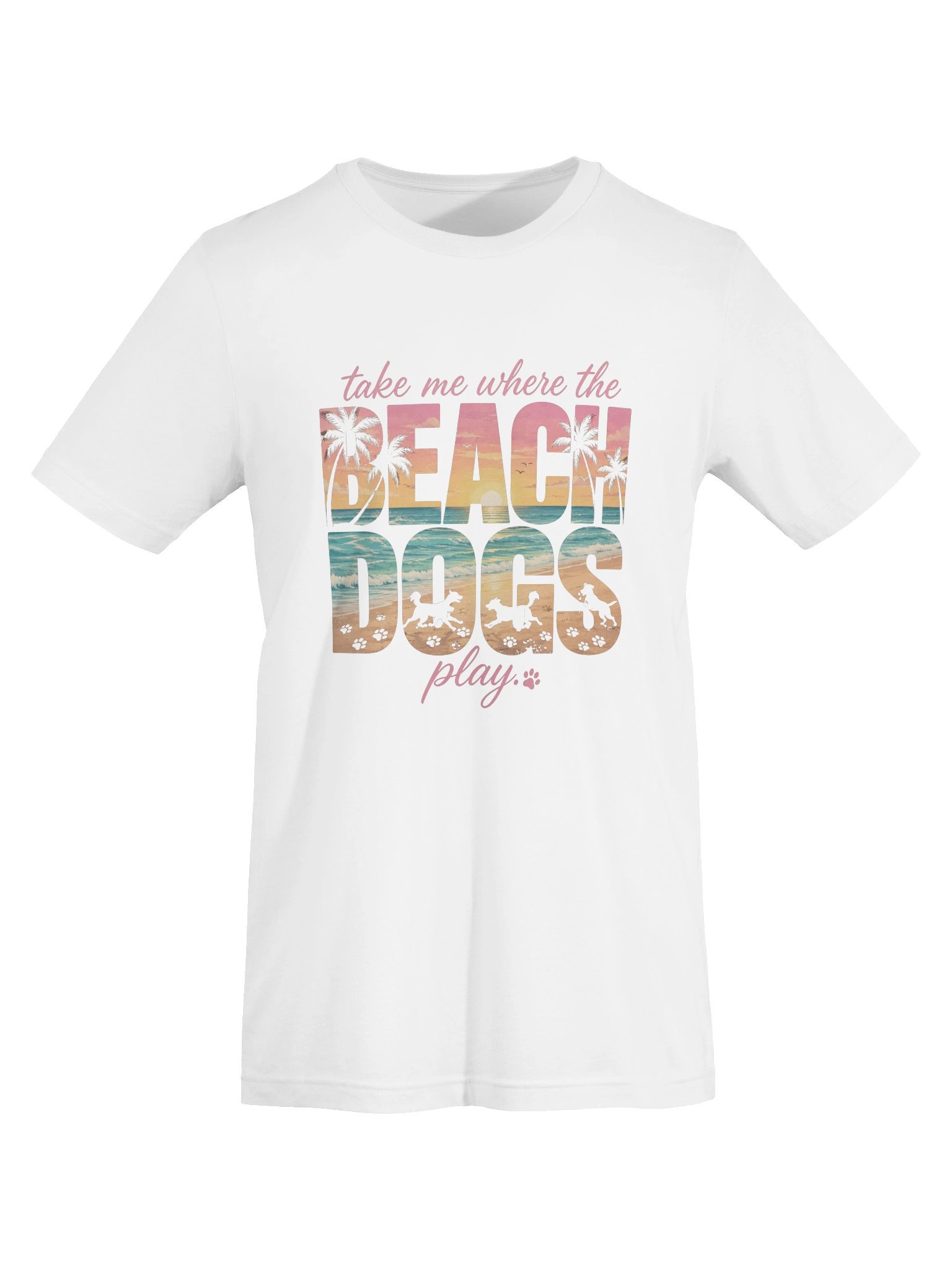 Take Me Where The Beach Dogs Play™ Coastal Dog Lover T-Shirt product image (6)